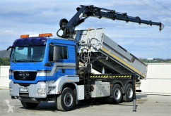 Camion benne MAN TGS 33.480 Kipper 5,10 m + Kran + FUNK*6x4!