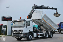 Camião estrado / caixa aberta Mercedes ACTROS 2636/6X4/TIPPER+CRANE HIAB 166/RADIO