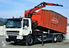 Ciężarówka platforma DAF CF 75.310 * Kipper 6,50 m + KRAN