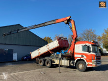 Camião Scania 124.400 Kipper crane pk35000 remote - - basculante usado