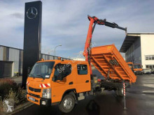 Mitsubishi FUSO Canter 7C18 4x2 DoKA Kipper + Kran PK7001K truck used three-way side tipper