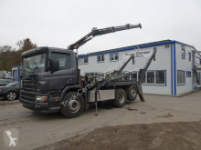 Camión volquete Scania P114 L 340 6x2 Absetzer + Hiab Kran