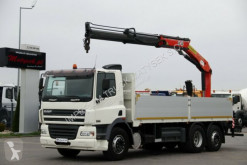 Ciężarówka DAF CF 85.380 /6X2/BOX-6,5M+CRANE PALFINGER PK15500/ platforma używana