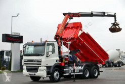 DAF CF 85.410/6X4/ 2 SIDED KIPPER+CRANE PALFINGER 16 truck used flatbed