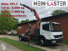 Mercedes 1224 Meiller Abroller +Atlas 101.1 - 7,3 m 1.4 t portacontenedor de cadenas usado