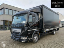 Camión DAF LF 220 / Ladebordwand / 1 Bett lona corredera (tautliner) usado
