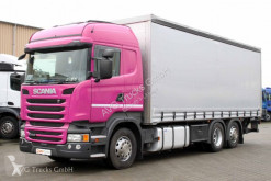 Scania ponyvával felszerelt plató teherautó R 410 Schiebeplane Lenkachse etade ACC LDW