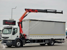 Camion Renault LANDER 320/CURTAINSIDER+CRANE PALFINGER PK16502/ plateau occasion