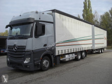 Kamión s prívesom Mercedes 2542LL KOMPLETTER ZUG valník s bočnicami a plachtou ojazdený