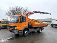Camion tri-benne Mercedes Atego 1218 KK 2-Achs Kipper Kran Palfinger 3xhydr