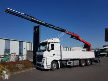 Camion Mercedes Actros 2745 L 6x2 Baustoffpritsche + Kran platformă second-hand