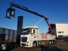 Camion Mercedes Actros 2745 L 6x2 Baustoffpritsche + Kran plateau occasion