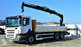 Camion plateau Scania P340 Pritsche 6,80m +Kran/Funk*6x4*Topzustand!