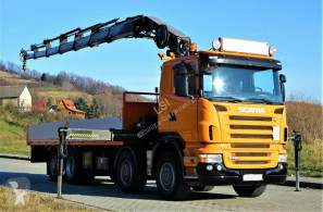 Camión caja abierta Scania R480 Pritsche 7,25m +Kran/FUNK *8x2*Topzustand!