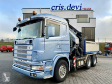 Camion Scania R164 480 GA 6x4 Palfinger PK 36002 + Fly Jib SZM cassone fisso usato