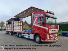 Volvo szárnyasszállító teherautó FH460 6x2 Schuifzeilen Hefdak Kippentransport Liftas en Stuuras Euro 6