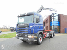 Kamión podvozok Scania 124G470 6x2 / Tipper / Hiab Crane / Full Steel / Opticruise