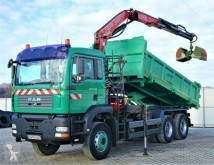 Camion plateau MAN TGA 26.350 Kipper 5,20 m + Kran 6x4 Top Zustand