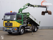 Camion plateau MAN 18.240 HMF 10TM Kraan, Crane, Kran - Kipper, Tipper - NL Truck!! Manuel