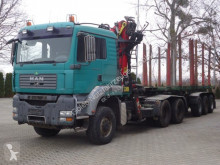 MAN timber trailer truck TGA 33.440 6X6 BL Holzkran Epsilon + Anhänger