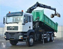 Camion plateau MAN TGA 33.350 kipper 5,10m +KRAN/FUNK*6x4* !!