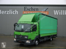 Mercedes ponyvával felszerelt plató teherautó 818 L Atego, EUR6, LBW, Spurhalte, Edscha