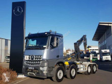 Kamión vozidlo s hákovým nosičom kontajnerov Mercedes Arocs 3745 L 8x2 Abrollkipper Palfinger Retarder