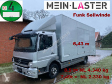 Mercedes car carrier truck 822 geschlossener Koffer Techau Seilwinde FB
