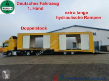 Mercedes car carrier truck 1840 Mersch Geschlossen Doppelstock 4 Fahrzeuge