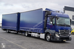 Tautliner truck MERCEDES-BENZ ACTROS / 1830 / ACC / EURO 6 / ZESTAW PRZEJAZDOWY + remorque rideaux coulissants
