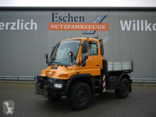 Camion cassone fisso Unimog U400 4x4, 405/12, Zapfwelle, Kommunalplatte