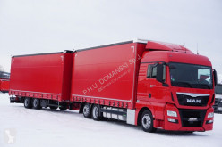 MAN TGX / 24.440 / ACC / E 6 / RETARDER ZESTAW + remorque rideaux coulissants truck used tautliner