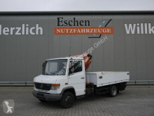 Camión Mercedes 612 D Pritsche, Tirre Kran Euro 35, 3 Sitze, AHK caja abierta teleros usado