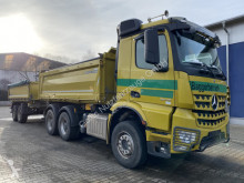 Camion cu remorca benă trilaterala Mercedes Arocs 2646 6x4 E6 Kipper Bordmatik +Tandemanh.