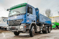 Mercedes three-way side tipper truck Actros Actros 2641 K 6x4 Kran PK 10500 Funk