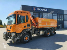 Scania three-way side tipper truck P P 410 B 6x4*4 HA Winterdienst Kommunal Kipper We
