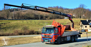 Camión volquete Volvo FMX 410 Kipper 6,45 m+ Kran/FUNK*6x4