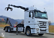 Vrachtwagen portaalarmsysteem Mercedes Actros 2548 Abrollkipper + Kran* Top Zustand!!