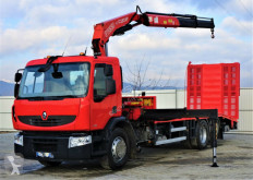 Camion Renault PREMIUM370DXI Abschleppwagen 7,40m +Kran/FUNK6x2 plateau occasion