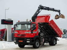 Camion benne Iveco TRAKKER 330 /4X2/ TIPPER + CRANE HIAB 122/RADIO