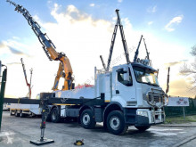 Camion plateau Renault Lander 460 DXI + CRANE COPMA 870.8 (8x) - JIB (6x) - WINCH + Trailer