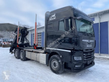 MAN TGX 33.580 6x4 Holztransporter Kran Palfinger truck used timber