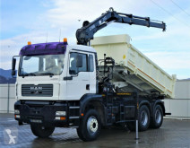 Camion plateau MAN TGA 33.350 Kipper 4,70 m + Kran 6x4 Top Zustand