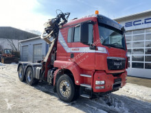 Vrachtwagen MAN 33.480 6x4 Euro 5 Holztransporter Kran + Säge