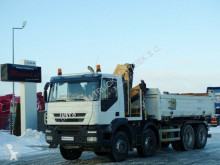 Ciężarówka Iveco STRALIS 410/8X4/TIPPER+ CRANE FASSI F150/RADIO platforma używana