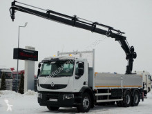 Kamión Renault KERAX 380 DXI/6X4/L:6,8M+CRANE HIAB 166/RADIO valník ojazdený