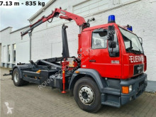 MAN billenőplató teherautó 18.264 LLC 4x2 BL LLC 4x2 BL mit Kran Meiller MK 67, Ex-Feuerwehr