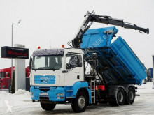 Camion benne MAN TGA 33.360/ 6X4/ 2 SIDED TIPPER+CRANE HIAB 144/