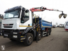 Camión volquete Iveco RHD,Eurotracker, AD340T360 met Palfinger Epsilon M125L 82 kraan en grijper