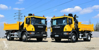 Camion Scania P280 Kipper 3,90 m + Kran + Bordmatic ! benne occasion